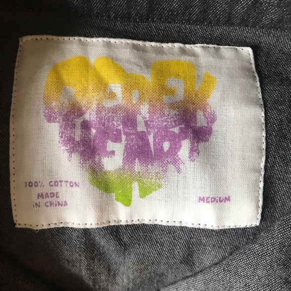 Adorable Denim Lightweight Button Up Dress - Picture 4 of 4